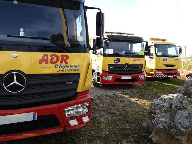Notre parc de camion de dépannage